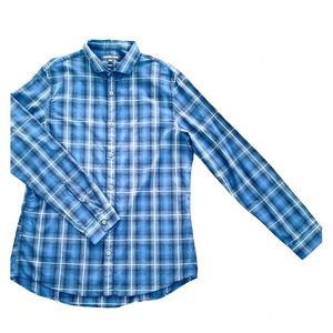 {MICHAEL KORS} SLIM FIT BUTTON DOWN SHIRT SIZE L